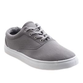 Sneakers grigie da uomo QF-10 grigio 1