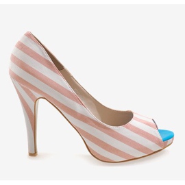 Tacchi aperti rosa K011 bianco 2