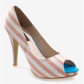 Tacchi aperti rosa K011 bianco 1