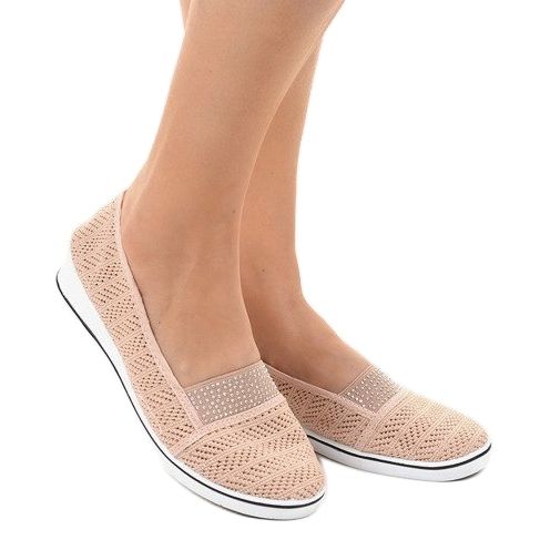 Sneakers rosa con laccio sulla zeppa ZH-4 2