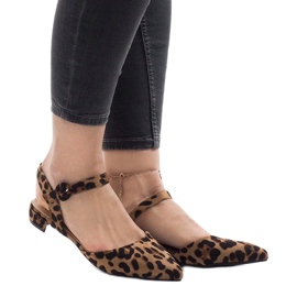 Ballerine leopardate 77-100 marrone 1