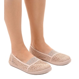 1148-Y sneakers in pizzo rosa 1