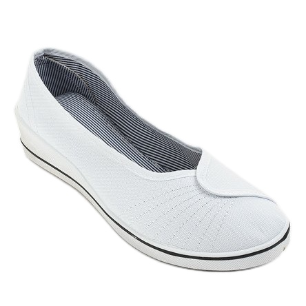Sneakers bianche, sneakers con zeppa NS-02 bianco 1