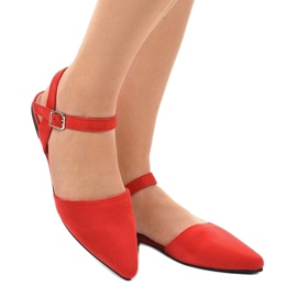 Sandali rossi ballerina 235-4 rosso 1