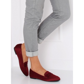 Mocassini da donna bordeaux 3109 Red II-GAT rosso 2