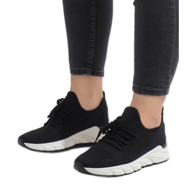 7766-Y scarpe sportive nere nero 1