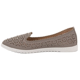 Top Shoes Signori con i cristalli grigio 1