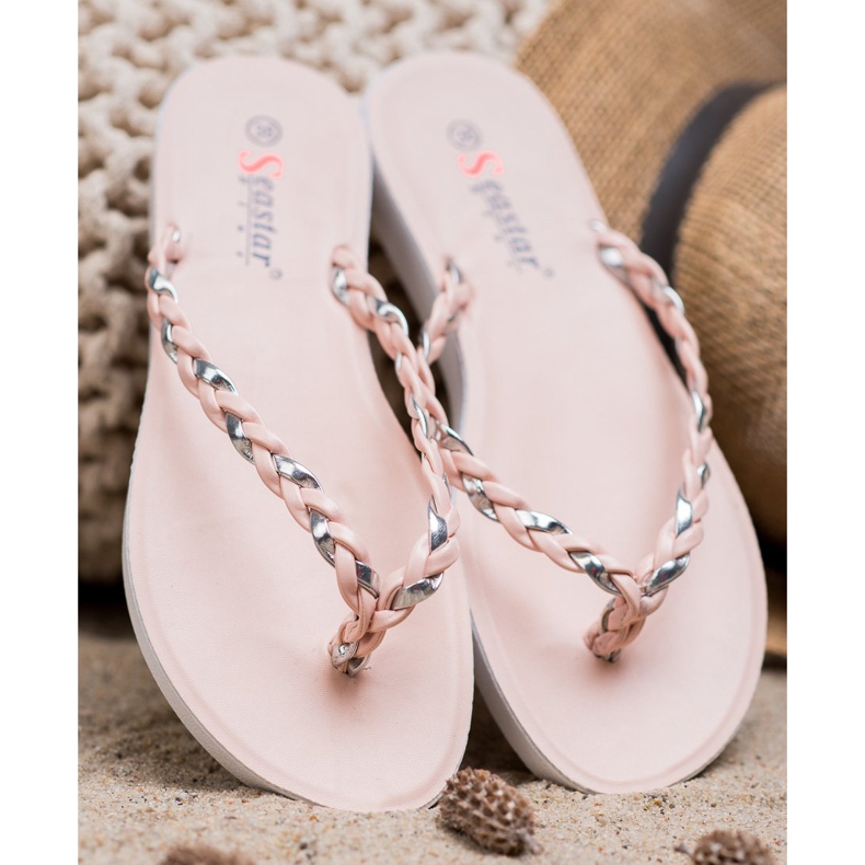 Seastar Infradito Intrecciato Rosa 1