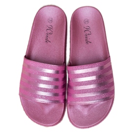 Weide Pantofole Con Glitter rosa 1