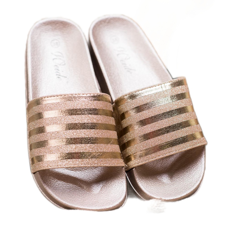 Weide Pantofole Con Glitter giallo 1