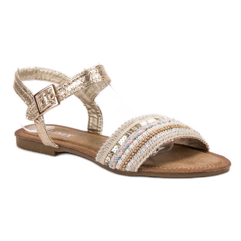 SHELOVET Sandali Con Paillettes marrone 1