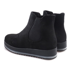Stivaletti caldi Stivali Jodhpur K-105 Nero 2