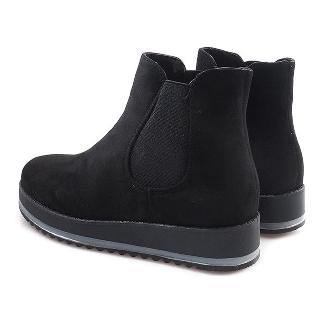 Stivaletti caldi Stivali Jodhpur K-105 Nero 2