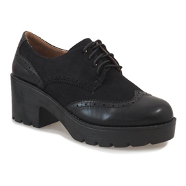 Scarpe basse nere sulla scarpa jazz A532 nero 1