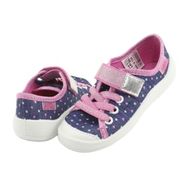 Scarpe per bambini Befado 251X135 blu navy rosa grigio 5
