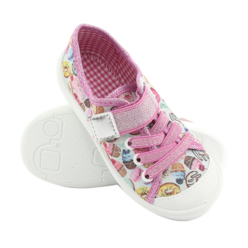 Scarpe per bambini Befado 251X134 blu rosa grigio giallo 3