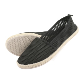 Espadrillas in rete nera JX1029 Black nero 4