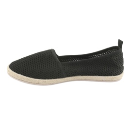 Espadrillas in rete nera JX1029 Black nero 2