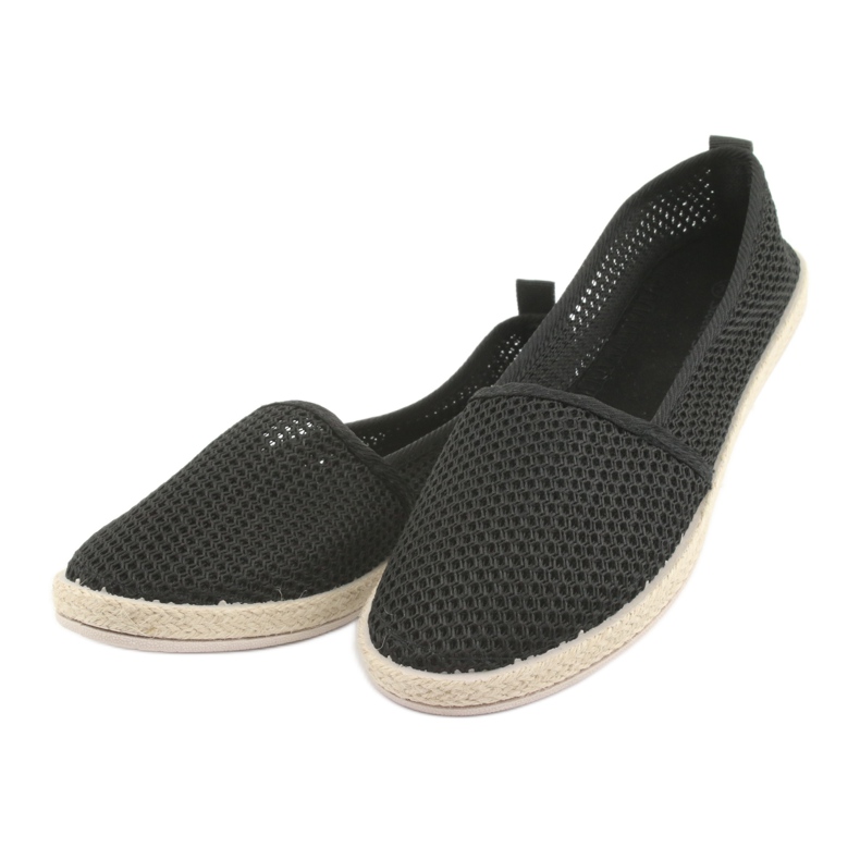 Espadrillas in rete nera JX1029 Black nero 3