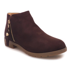 Stivaletti in pelle scamosciata Jodhpur 8565 Marrone 2