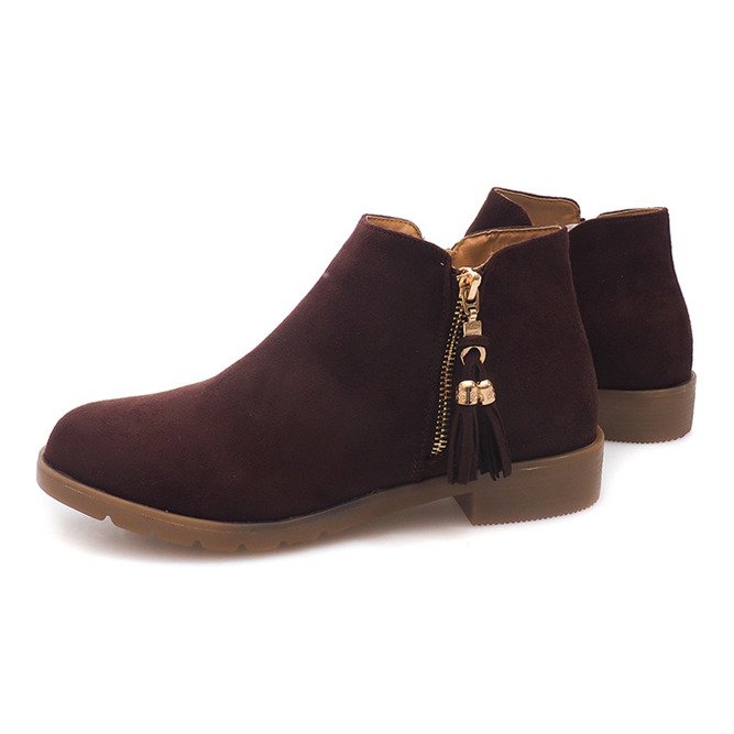 Stivaletti in pelle scamosciata Jodhpur 8565 Marrone 1
