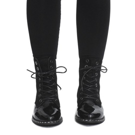 Stivali laccati esclusivi BL-29 Black nero 1