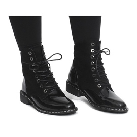 Stivali laccati esclusivi BL-29 Black nero 2