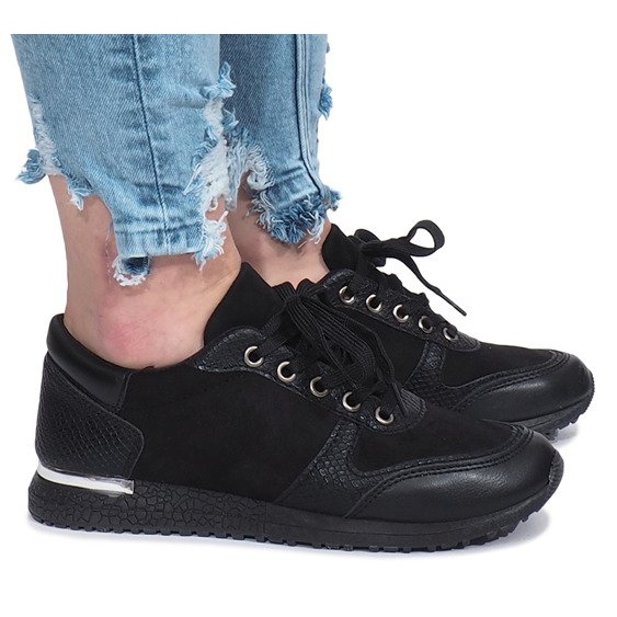 Sneaker Lyon sportive nere nero 1