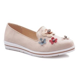 Zeppa multi-fiori beige 1