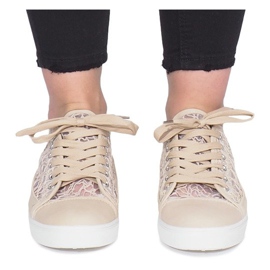 Sneaker Dolita beige traforata 1