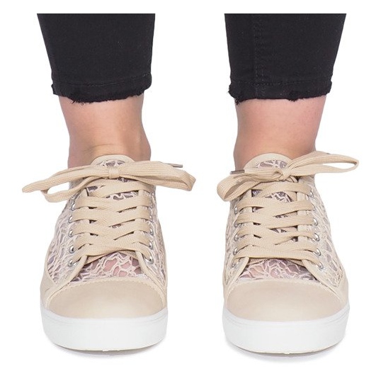 Sneaker Dolita beige traforata 1