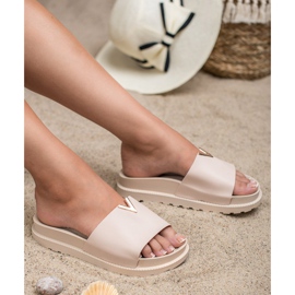 SHELOVET Pantofole Sulla Piattaforma rosa 2