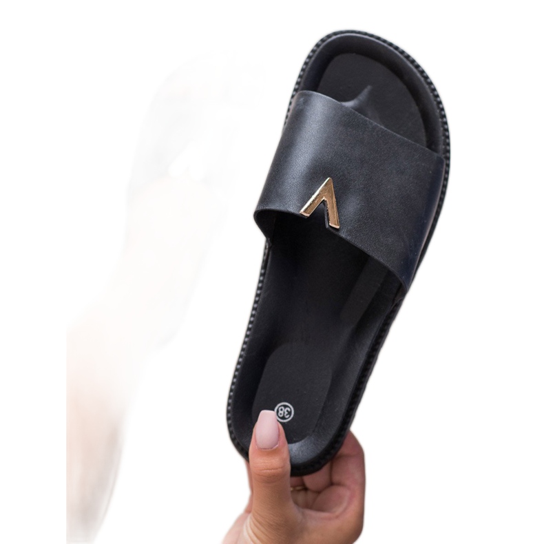 SHELOVET Pantofole Sulla Piattaforma nero 2