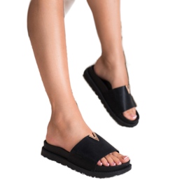 SHELOVET Pantofole Sulla Piattaforma nero 1