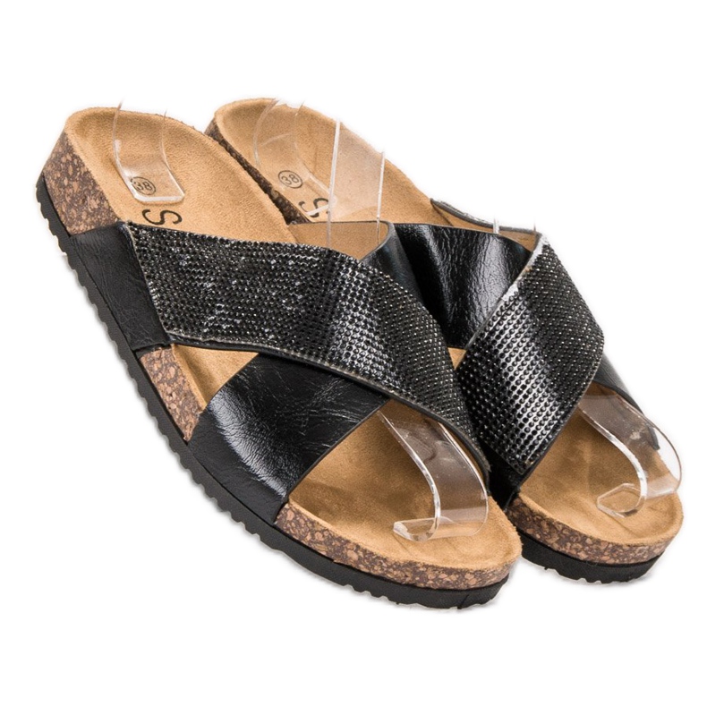 SHELOVET Pantofole Nere Classiche nero 1