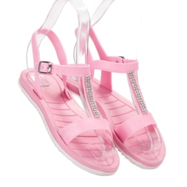 SHELOVET Sandali di gomma rosa 1