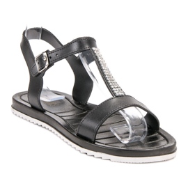 SHELOVET Sandali di gomma nero 1