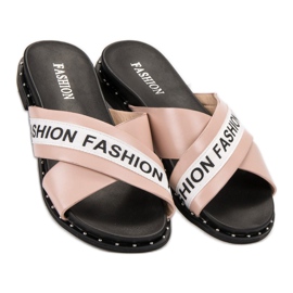 SHELOVET Pantofole rosa alla moda 1