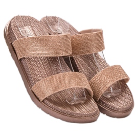 EXQUILY Pantofole di gomma alla moda rosa 1