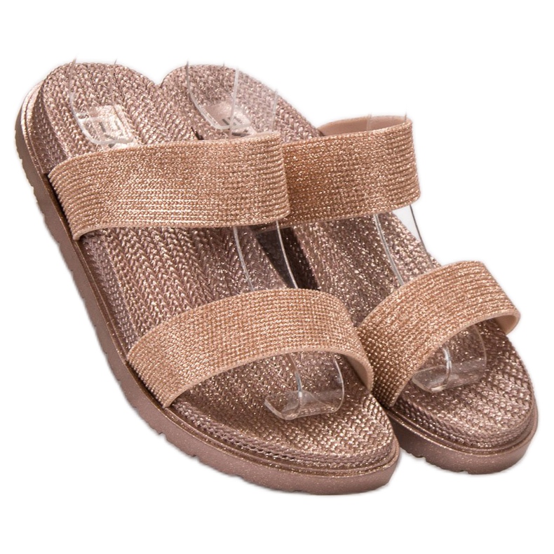 EXQUILY Pantofole di gomma alla moda rosa 1