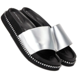 Bestelle Pantofole argento da donna grigio 2