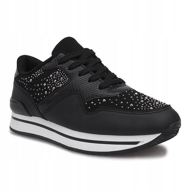 Sneakers sportive nere Odette nero 2