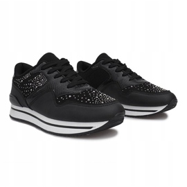 Sneakers sportive nere Odette nero 1