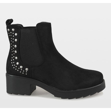 Kayla Shoes Stivali neri isolati con tacco alto 88048 nero 2
