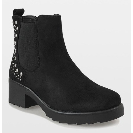 Kayla Shoes Stivali neri isolati con tacco alto 88048 nero 1