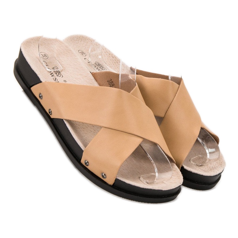 Clowse Pantofole Beige 2