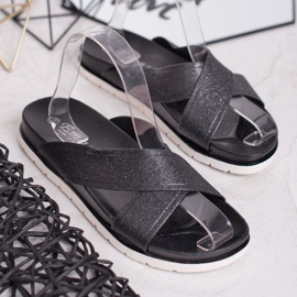 Emaks Pantofole Nere Con Glitter nero 2