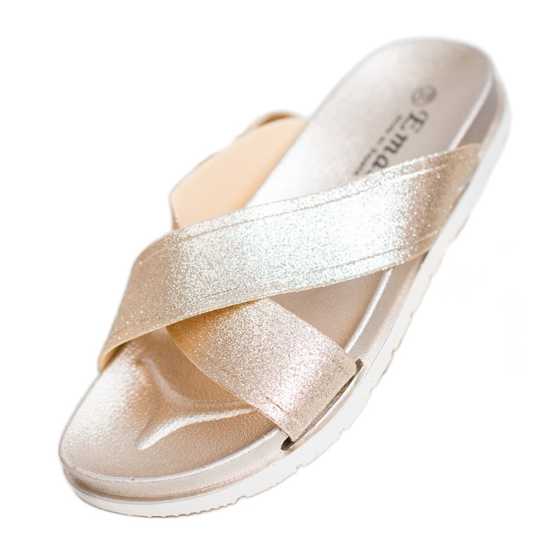 Emaks Pantofole Dorate Con Glitter d'oro 2