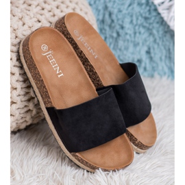 SHELOVET Espadrillas in camoscio nero 2