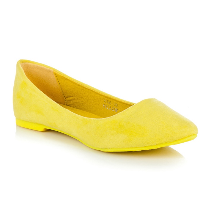 Seastar Ballerina In Pelle Scamosciata In Spitz giallo 1